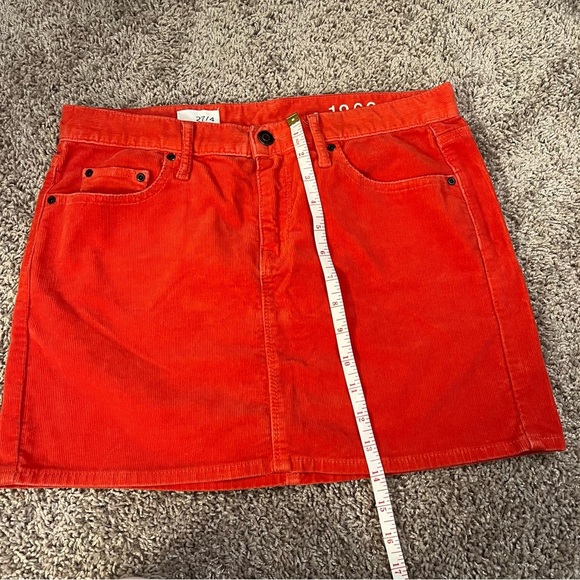 {Gap} Corduroy Red/Orange Mini Skirt - Picture 3 of 8